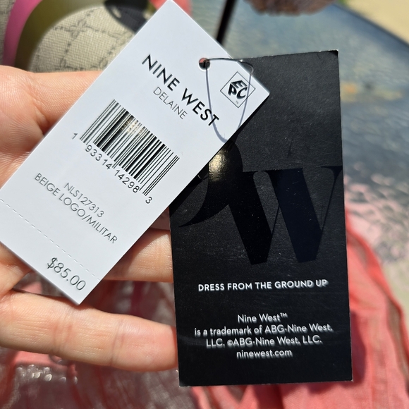 Nine West Green and Pink Crossbody Bag - Picture 9 of 12